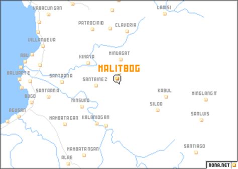 Malitbog Map .
